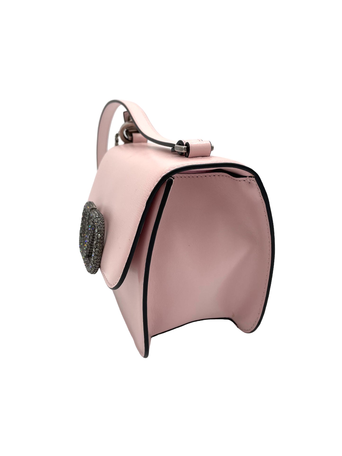 VALENTINO - V-SLING ROSE CANNAELLA LEATHER SHOULDERBAG