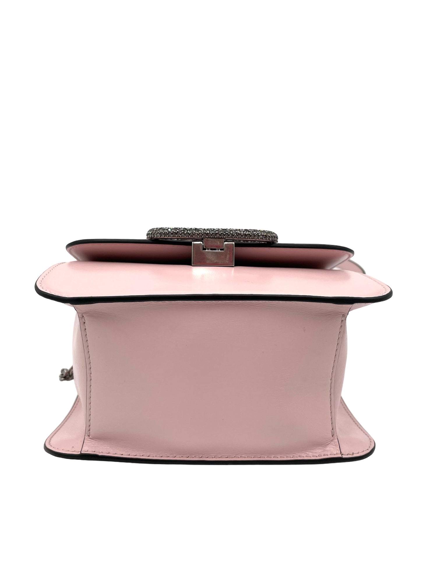 VALENTINO - V-SLING ROSE CANNAELLA LEATHER SHOULDERBAG