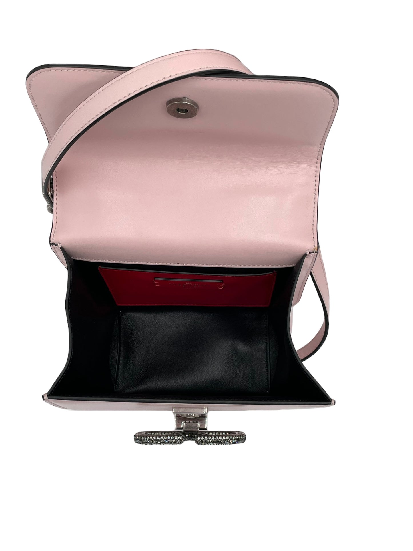 VALENTINO - V-SLING ROSE CANNAELLA LEATHER SHOULDERBAG