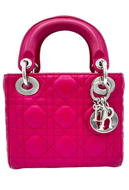 DIOR- LADY DIOR PEQUEÑO FUCSIA