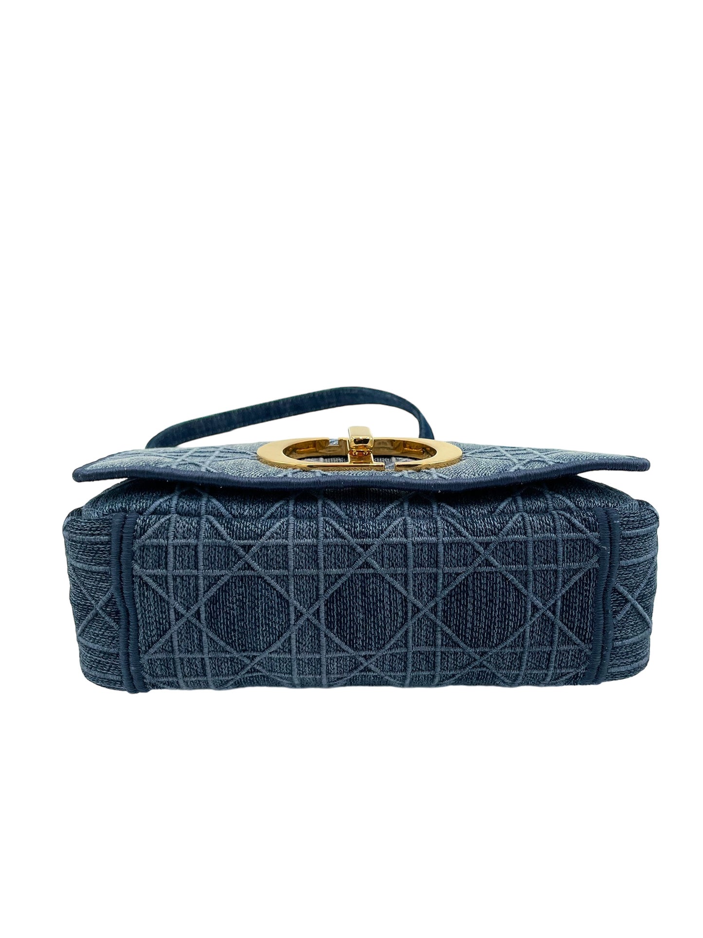 DIOR DENIM CANNAGE SMALL CARO BAG BLUE