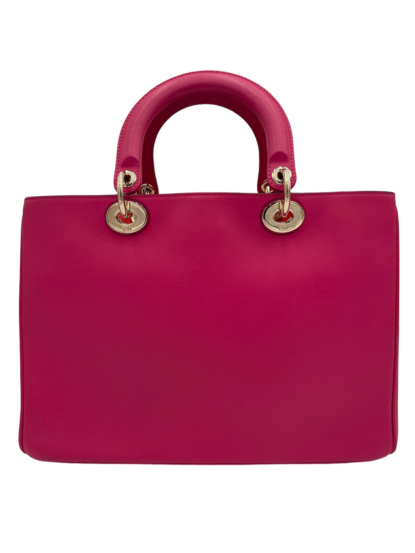 DIOR PINK LEATHER DIORISSIMO MEDIUM TOTE