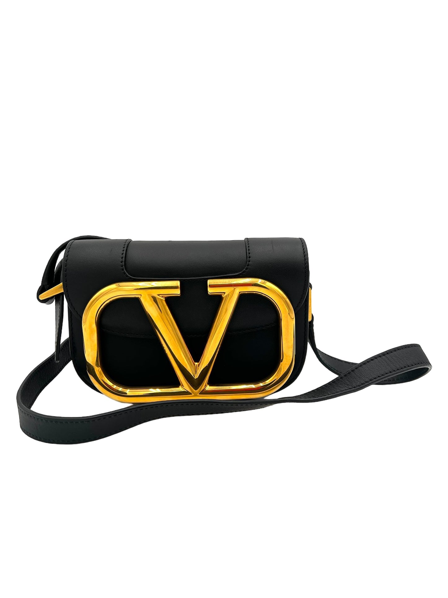 VALENTINO SUPERVEE SHOULDER BAG BLACK