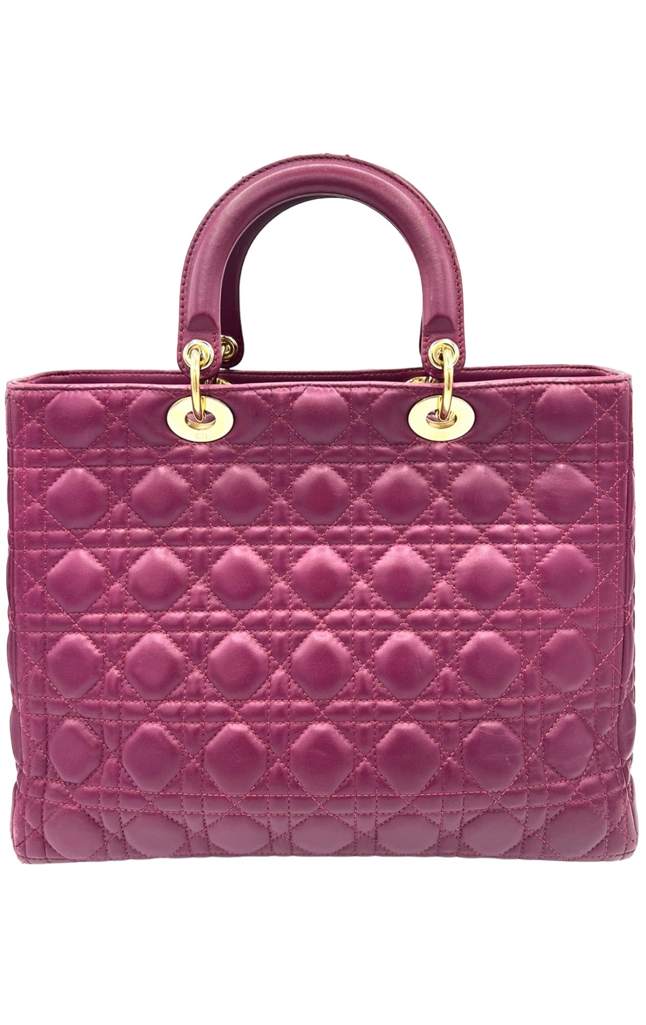 TOTE DIOR GRANDE DE CHAROL MORADO DIOR