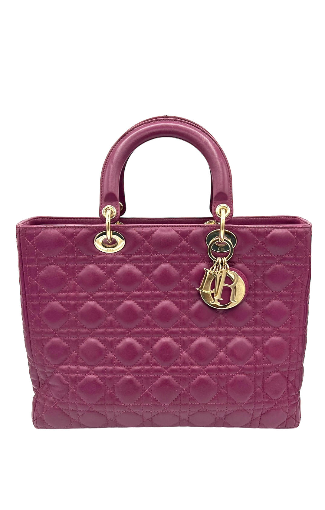 TOTE DIOR GRANDE DE CHAROL MORADO DIOR