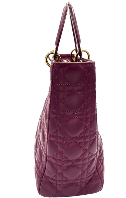 TOTE DIOR GRANDE DE CHAROL MORADO DIOR