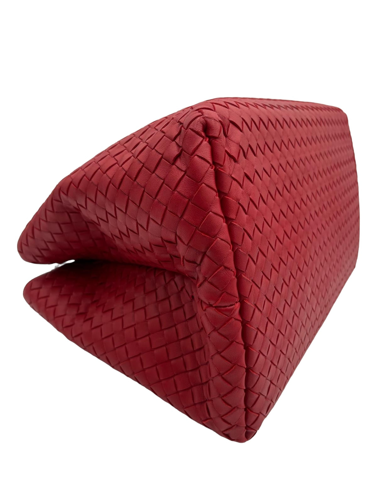 BOTTEGA VENETA INTRECCIATO MEDIUM ROMA TOTE RED