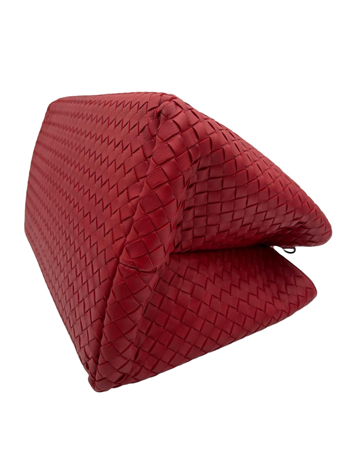 BOTTEGA VENETA INTRECCIATO MEDIUM ROMA TOTE RED