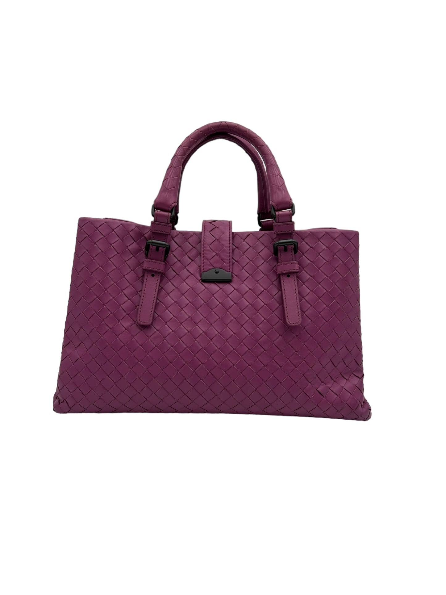 BOTTEGA VENETA INTRECCIATO PINK ROMA TOTE SMALL