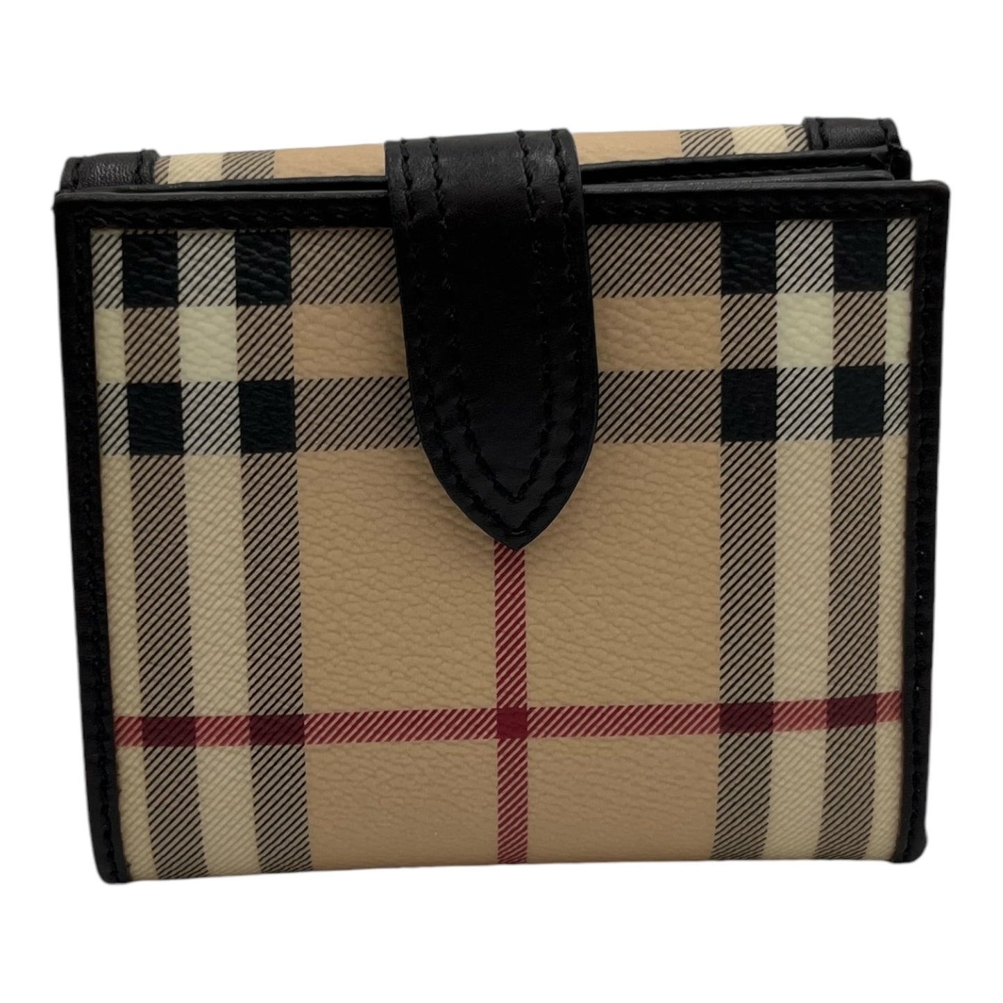 BURBERRY HAYMARKET CHECK COMPACT WALLET