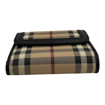 BURBERRY HAYMARKET CHECK COMPACT WALLET