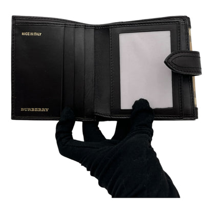 BURBERRY HAYMARKET CHECK COMPACT WALLET