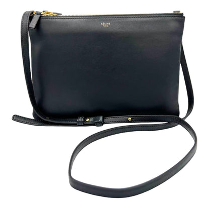 CELINE TRIO LEATHER CROSSBODY BAG