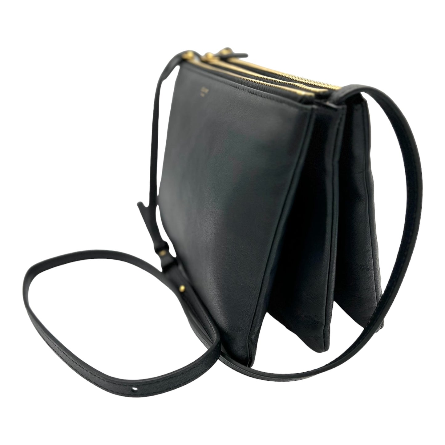 CELINE TRIO LEATHER CROSSBODY BAG