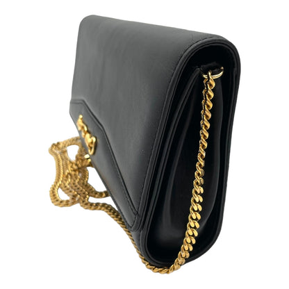 CELINE - 2 WAY CHAIN SHOULDER HORSEBIT CALF LEATHER BAG