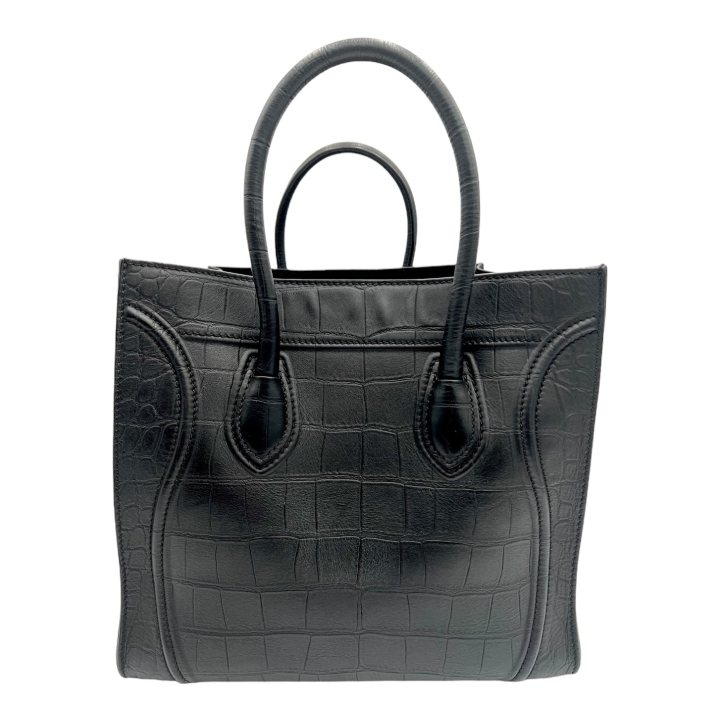 CELINE PHANTOM CROCODILE BAG BLACK