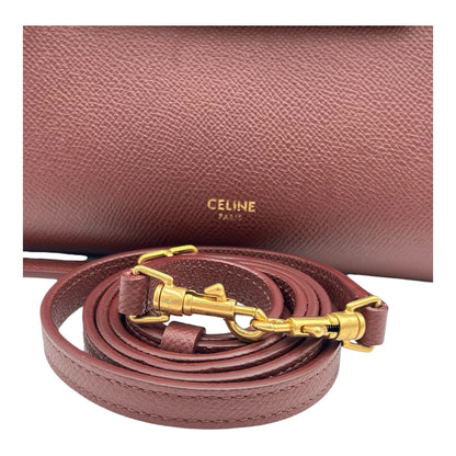 CELINE BELT BAG NANO IN BURGUNDY