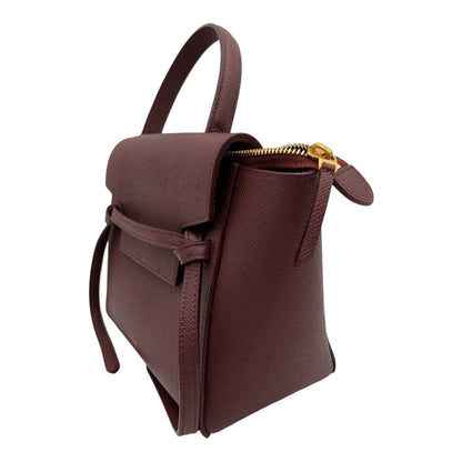 CELINE BELT BAG NANO IN BURGUNDY