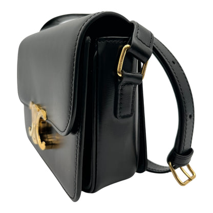 CELINE TRIOMPHE LEATHER CROSSBODY BAG