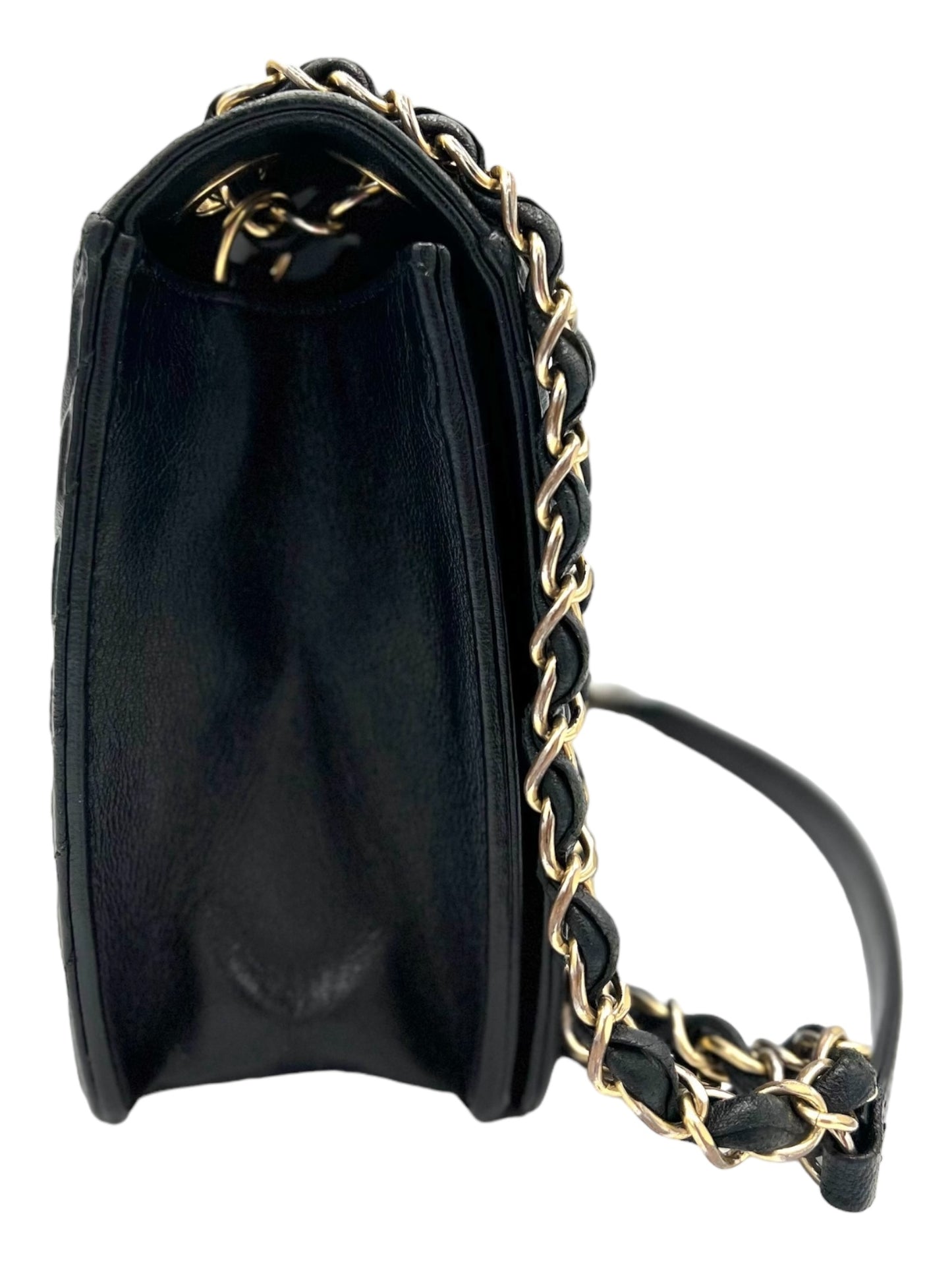 BOLSO CHANEL CUELLO CHEVRON NEGRO