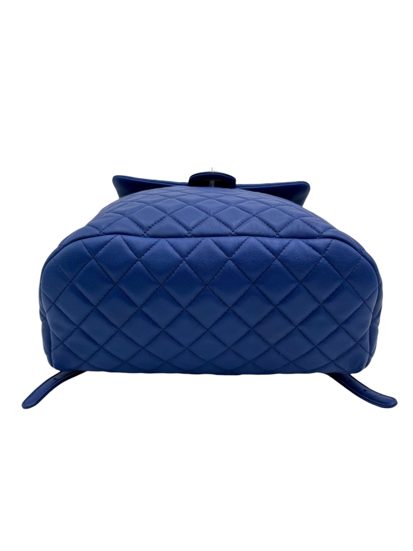 CHANEL BLUE QUILTED LAMBSKIN URBAN SPIRIT BACKPACK LARGE