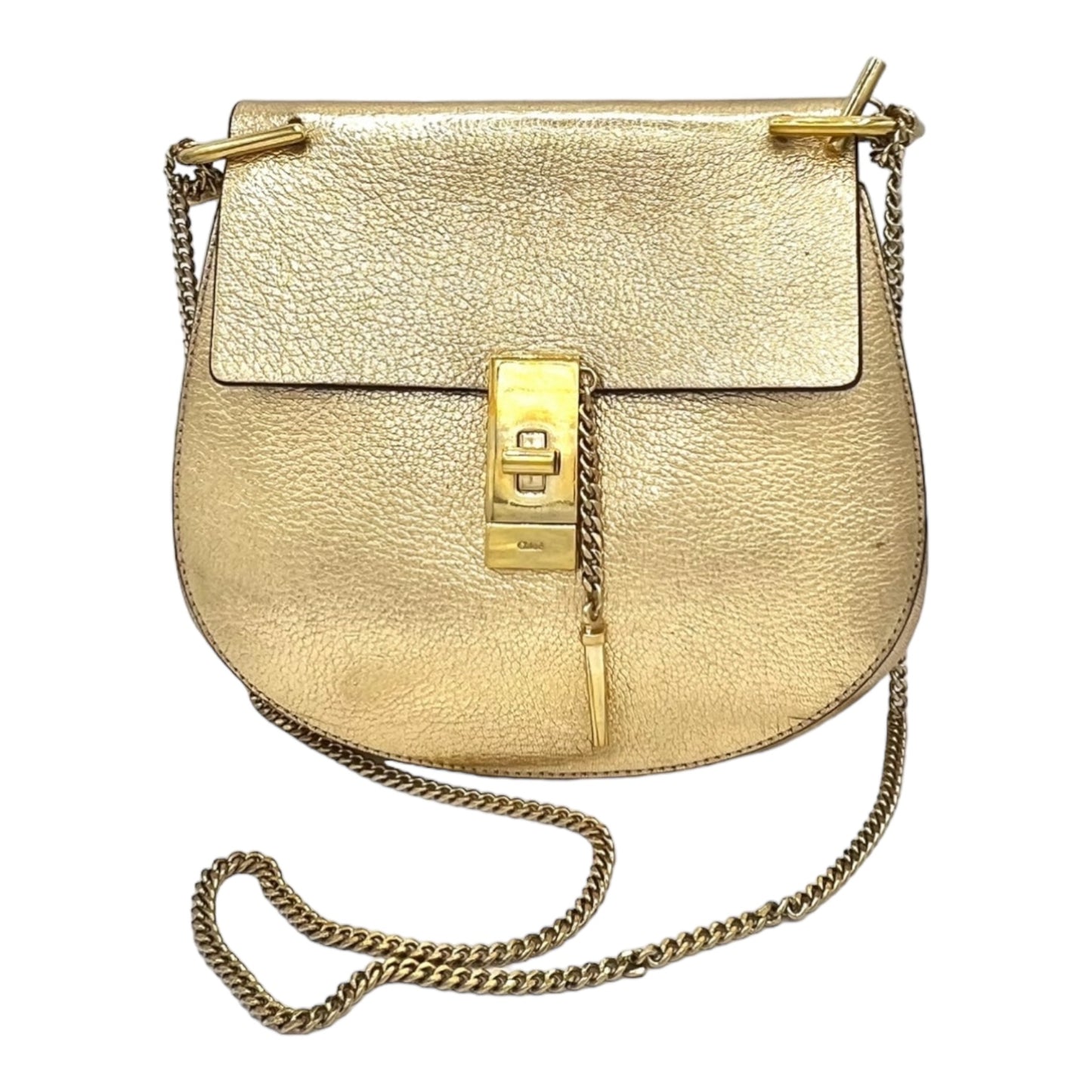 BOLSO BANDOLERA CHLOE DREW DE PIEL METALIZADA