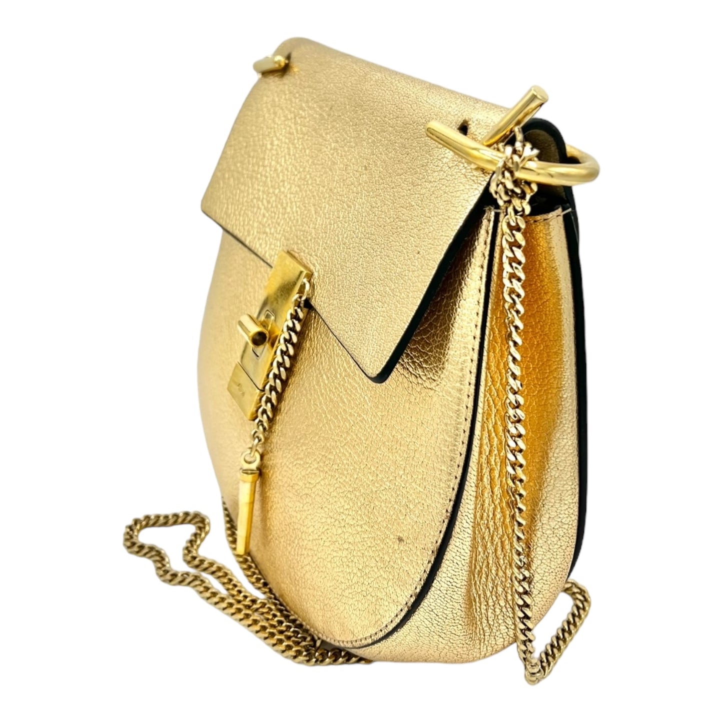 BOLSO BANDOLERA CHLOE DREW DE PIEL METALIZADA