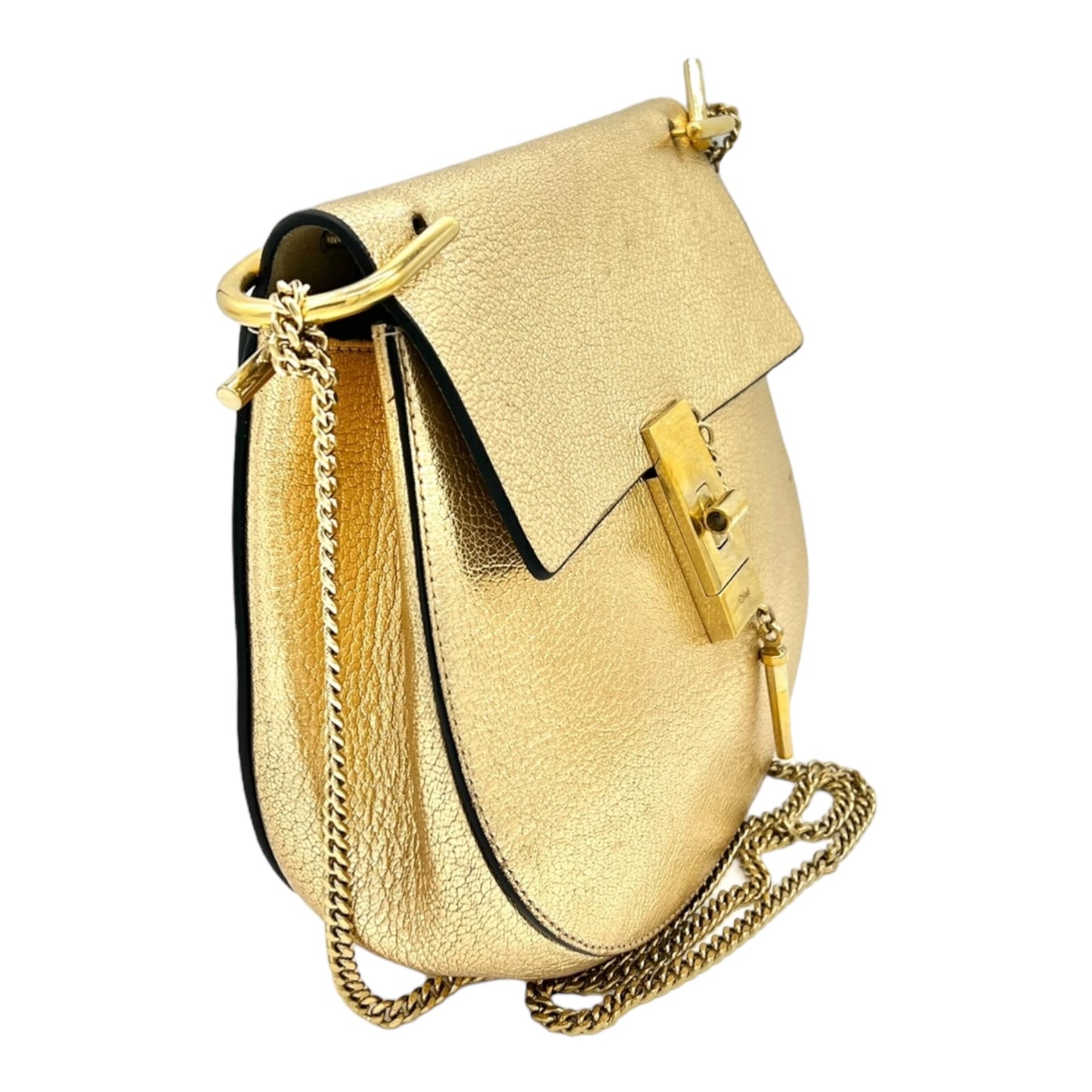 BOLSO BANDOLERA CHLOE DREW DE PIEL METALIZADA