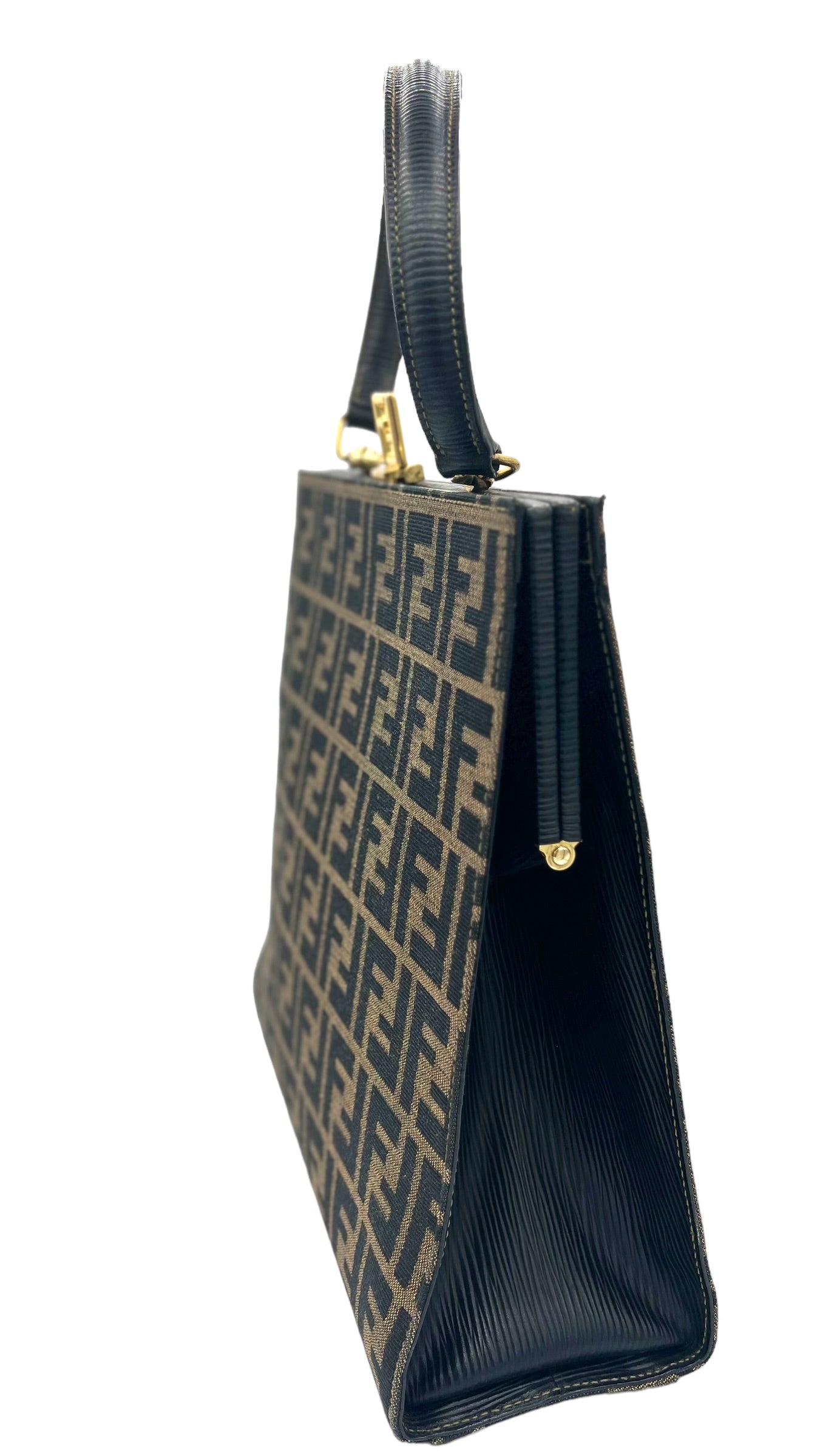 FENDI 1990S ZUCCA PATTERN TWO WAY HANDBAG