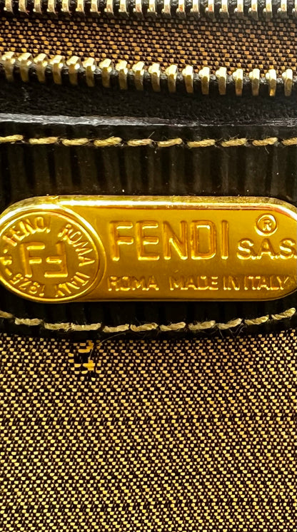 FENDI 1990S ZUCCA PATTERN TWO WAY HANDBAG