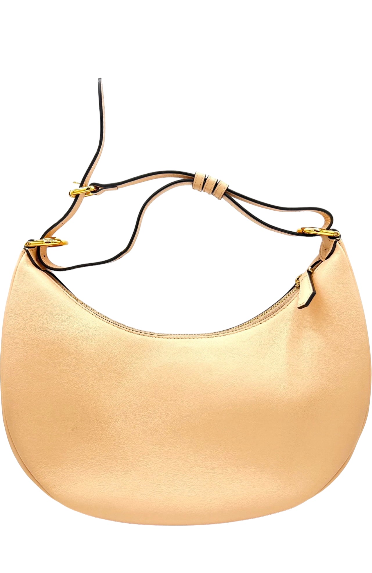 FENDI- FENDIGRAPY SMALL LEATHER HOBO BAG