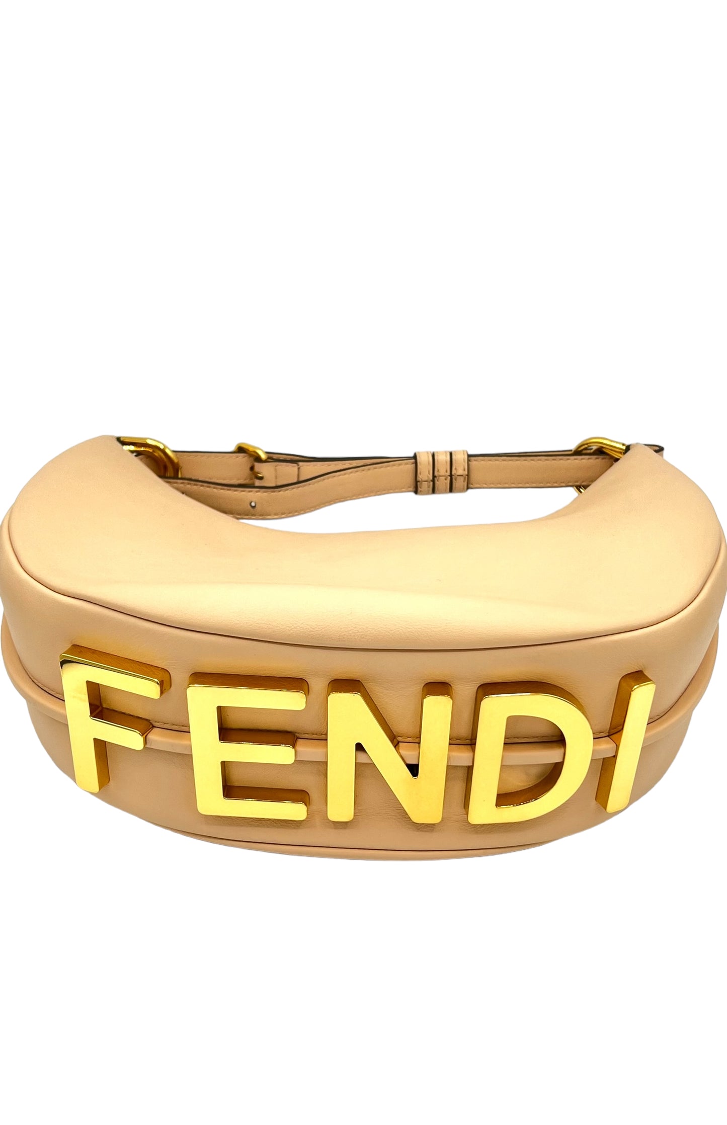 FENDI- BOLSO HOBO PEQUEÑO DE PIEL FENDIGRAPY