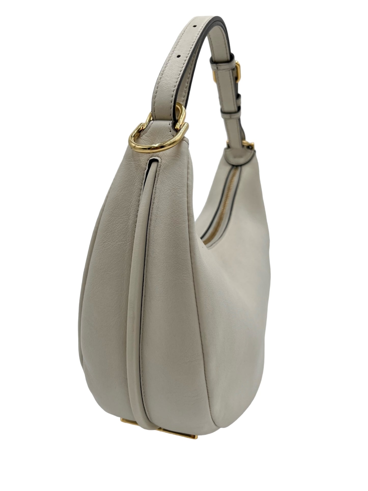 FENDI- FENDIGRAPY SMALL LEATHER HOBO BAG