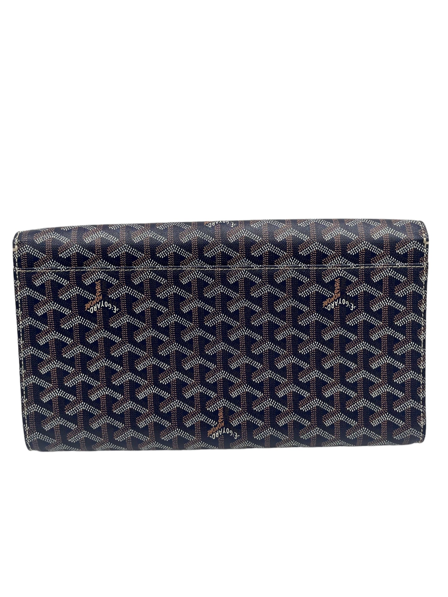 GOYARD GOYARDINE MONTE CARLO BOIS CLUTCH BLUE