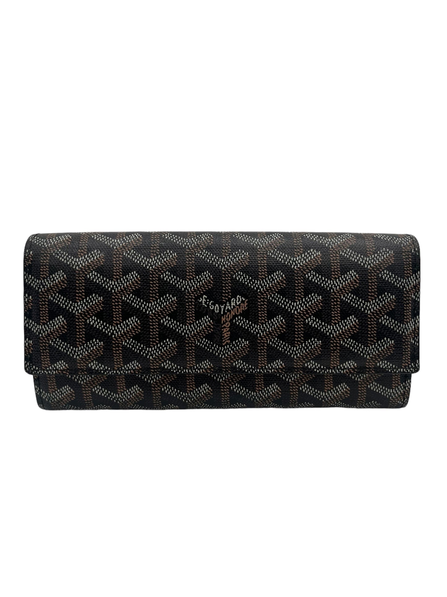 GOYARD VARENNE LONG WALLET BLACK GOLD