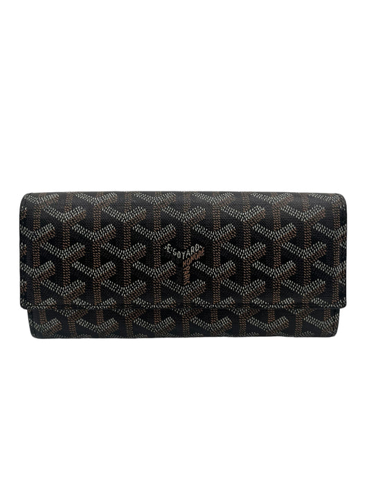 GOYARD VARENNE LONG WALLET BLACK GOLD