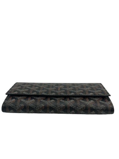 GOYARD VARENNE LONG WALLET BLACK GOLD