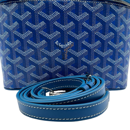 GOYARD MUSE VANITY CASE COATED CANVAS BLUE