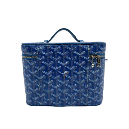 GOYARD MUSE VANITY CASE COATED CANVAS BLUE