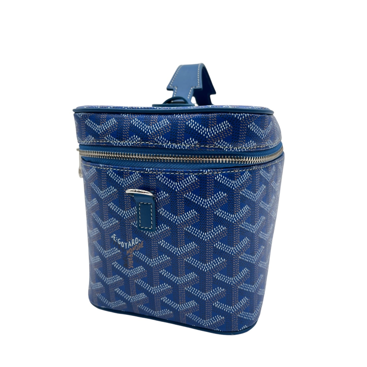 GOYARD MUSE VANITY CASE COATED CANVAS BLUE