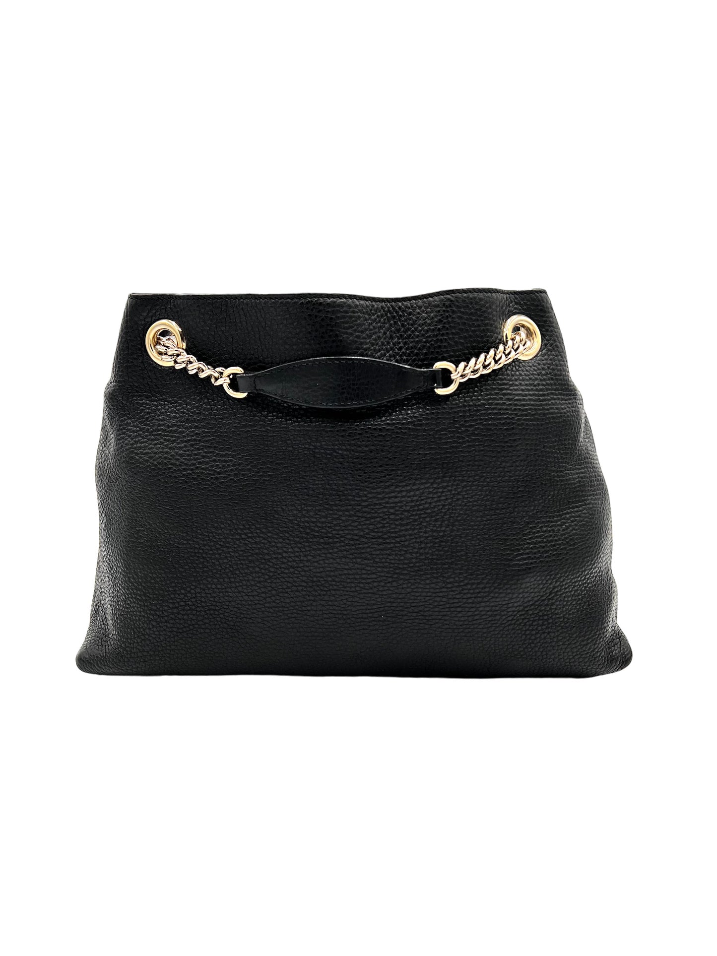 BOLSO TOTE SOHO DE PIEL NEGRO CON BORLA Y FLECOS GUCCI1