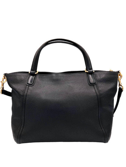 BOLSO SOHO DE PIEL DE BECERRO CON ASA SUPERIOR GUCCI NEGRO