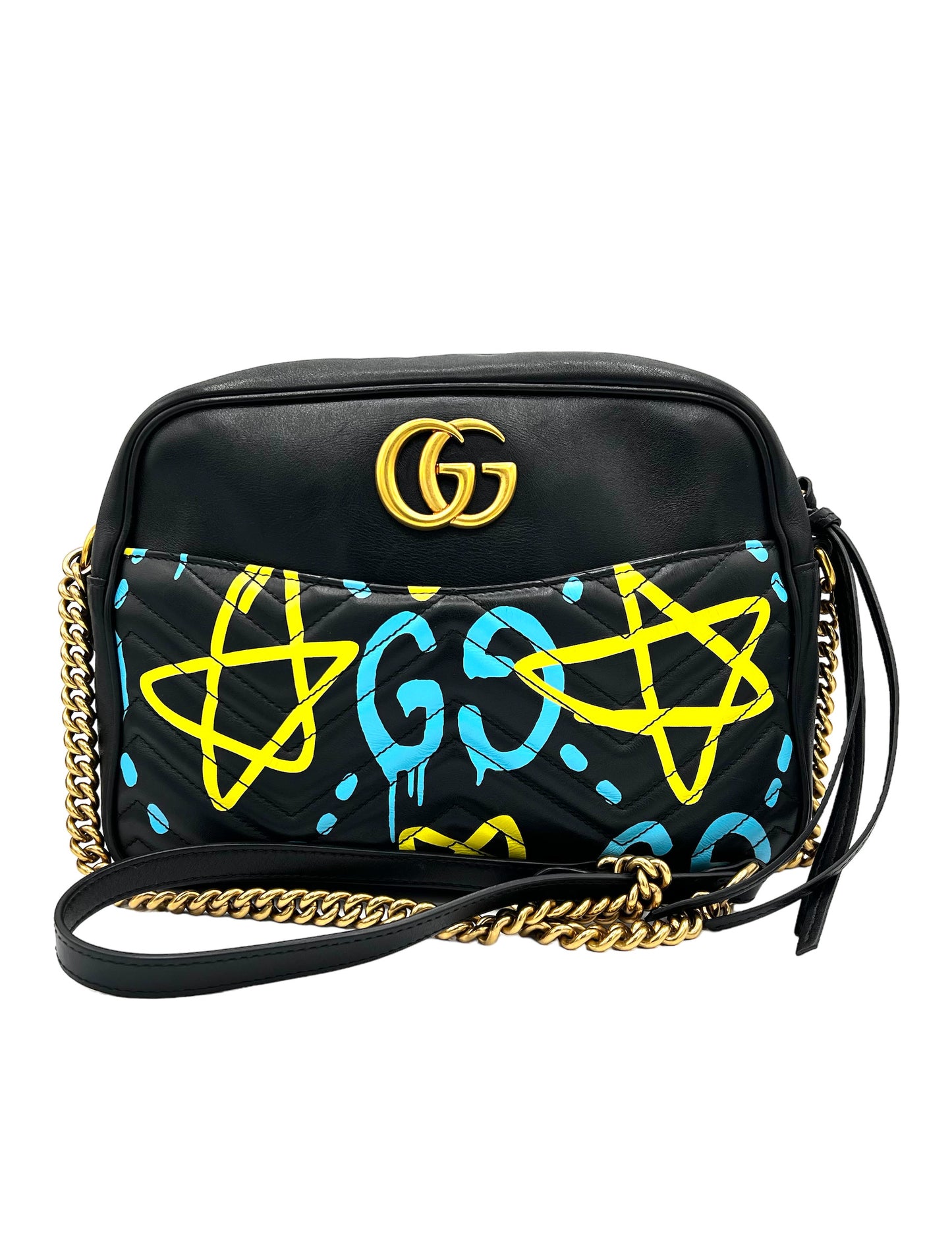 GUCCI- GRAFFITI CROSSBODY BAG