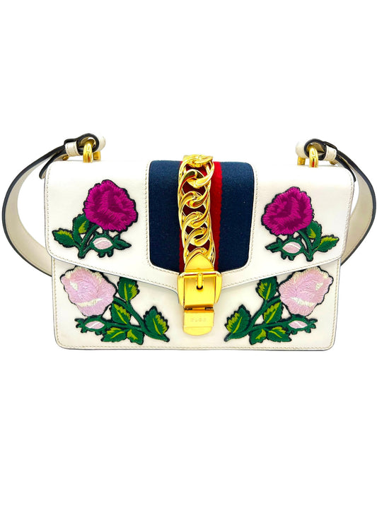 GUCCI- BOLSO DE MANO SYLVIE DE PIEL CON ASA SUPERIOR