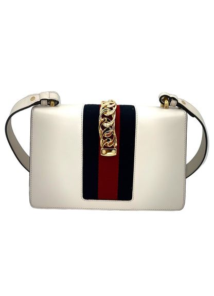 GUCCI- BOLSO DE MANO SYLVIE DE PIEL CON ASA SUPERIOR