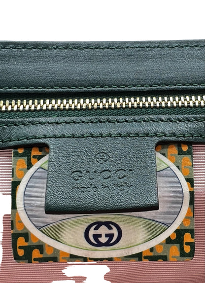 GUCCI-RAJAH CHAIN LEATHER MEDIUM HANDBAG