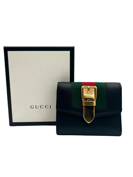 GUCCI SYLVIE WALLET BLACK