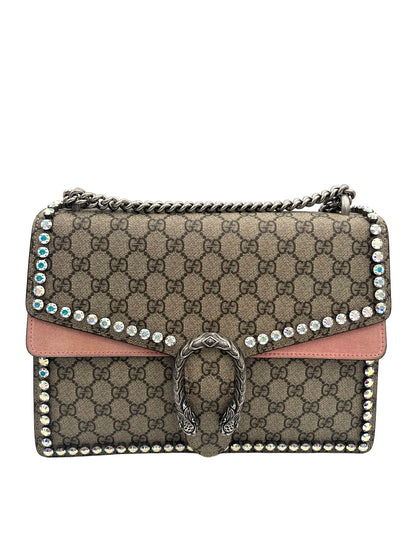 GUCCI DIONYSUS PINK CRYSTAL BAG