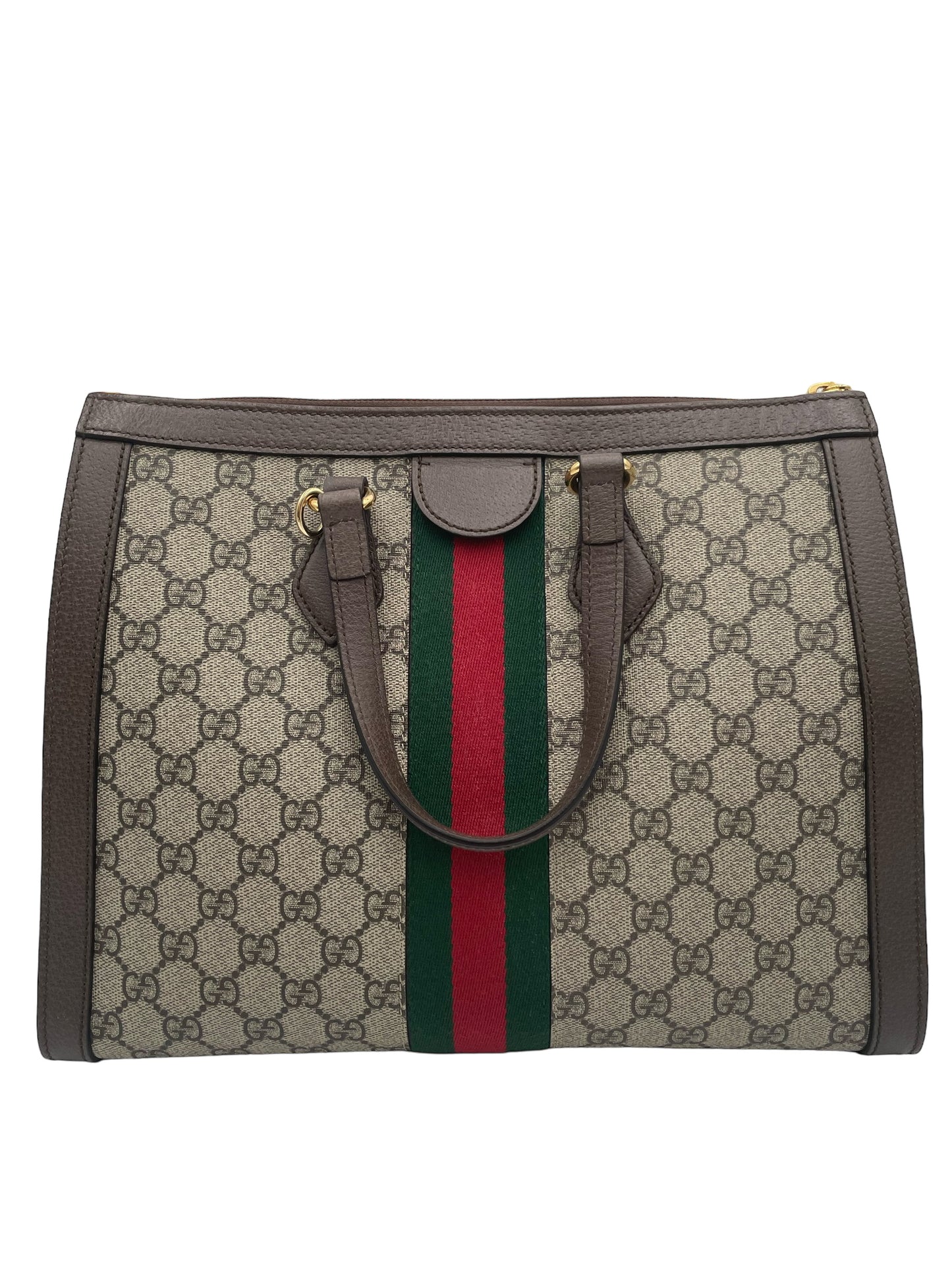 GUCCI OPHIDIA MEDIUM GG SUPREME TOTE BEIGE