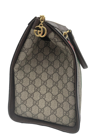 GUCCI OPHIDIA MEDIUM GG SUPREME TOTE BEIGE